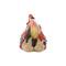 15" Red Ceramic Farmhouse Bird Garden Sculpture